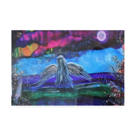 Trademark Fine Art Michelle Mccullough 'My Dark Angel' Canvas Art, 16x24 ALI44646-C1624GG